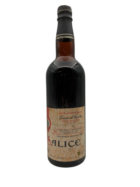 Flaske af Salice Leone de Castris 1962 rødvin