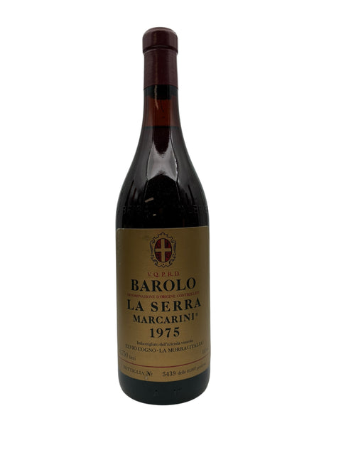 Flaske af Barolo La Serra Marcarini 1975