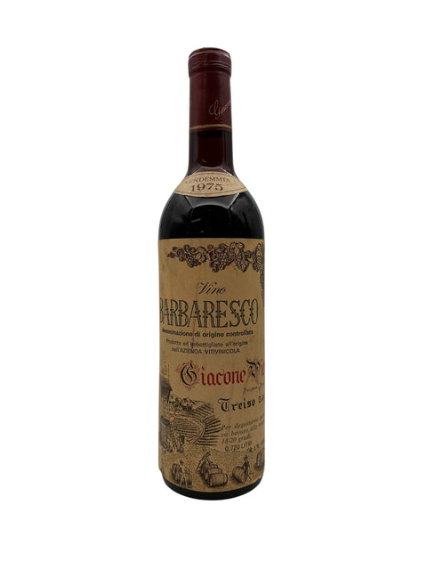 Barbaresco Giacone 1975 flaske