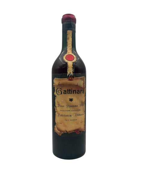 Flaske af Gattinara Patriarca Vittorio 1961 rødvin