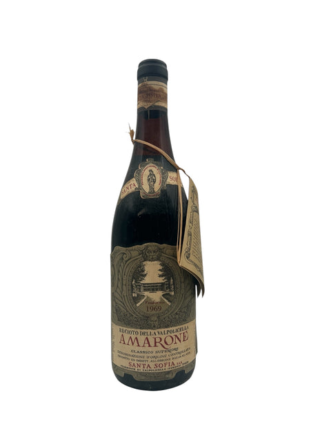 Flaske af Amarone Santa Sofia 1969 rødvin