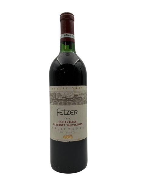 Flaske af Valley Oaks Fetzer Cabernet Sauvignon 1988