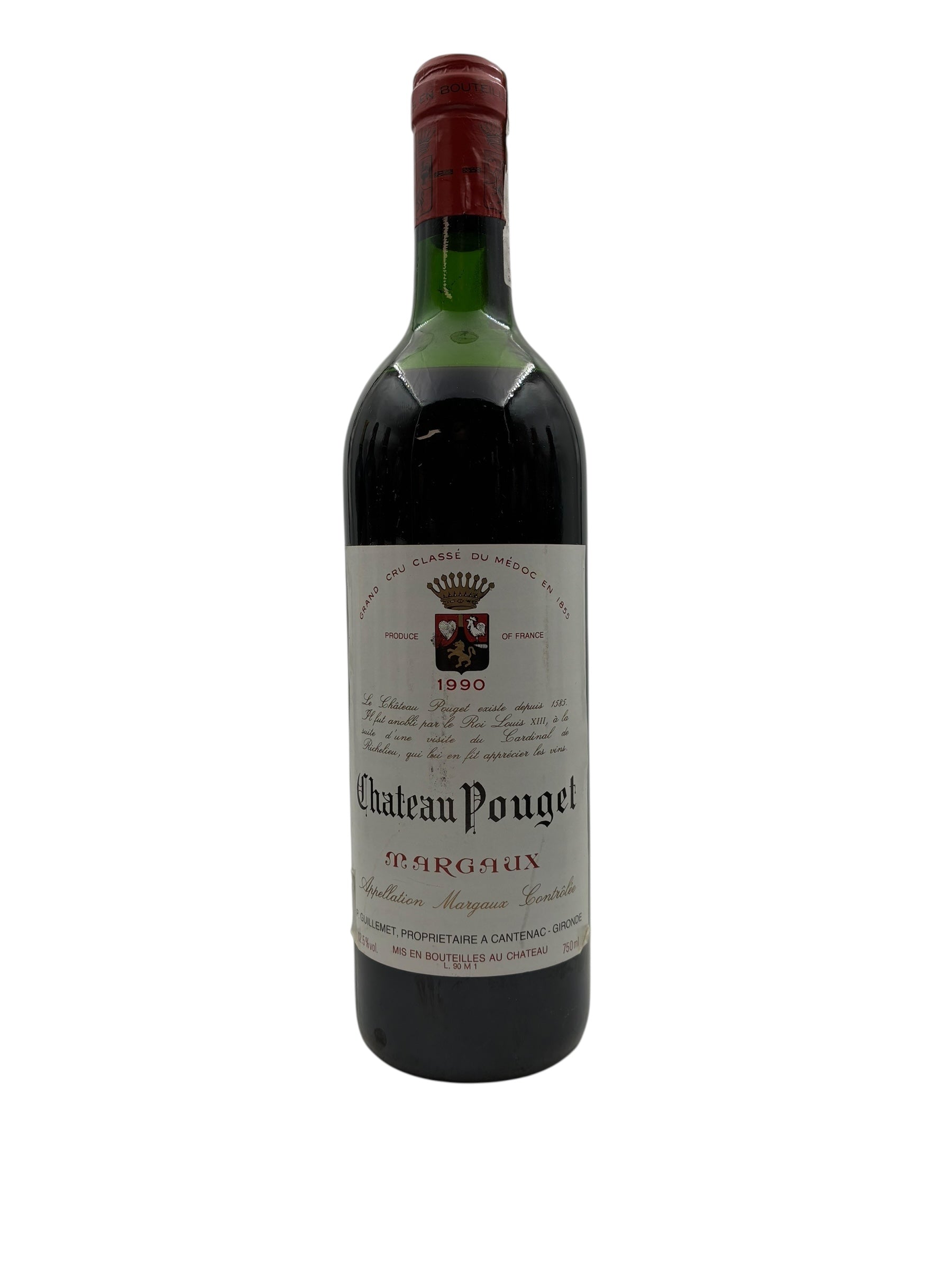 Chateau Pouget 1990 Margaux Grand Cru Classé – Bottles With History
