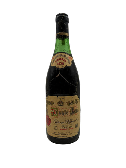 Flaske af Monte Real Bodegas Riojanas 1978 rødvin