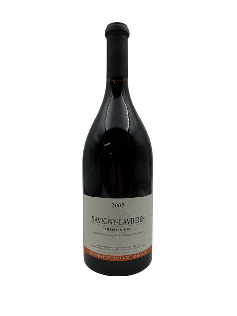 Flaske af Savigny-Lavières Premier Cru 2002 fra Domaine Tollot-Beaut
