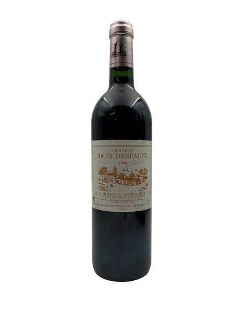 Flaske af Chateau Brun d'Espagne Bordeaux Supérieur 1996