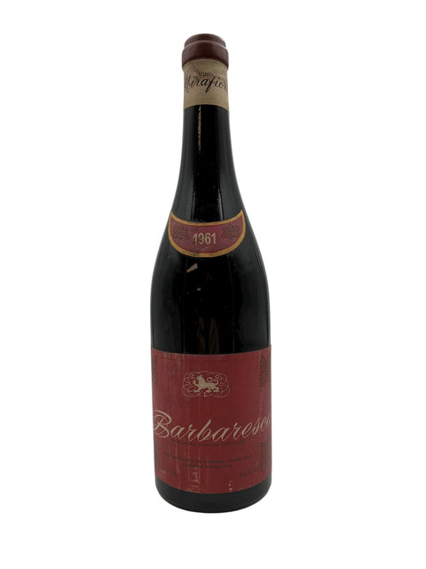 Flaske af Barbaresco Mirafiore 1961 rødvin