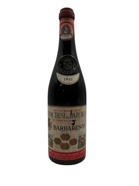 Flaske af Barbaresco Marchesi di Barolo 1961 rødvin