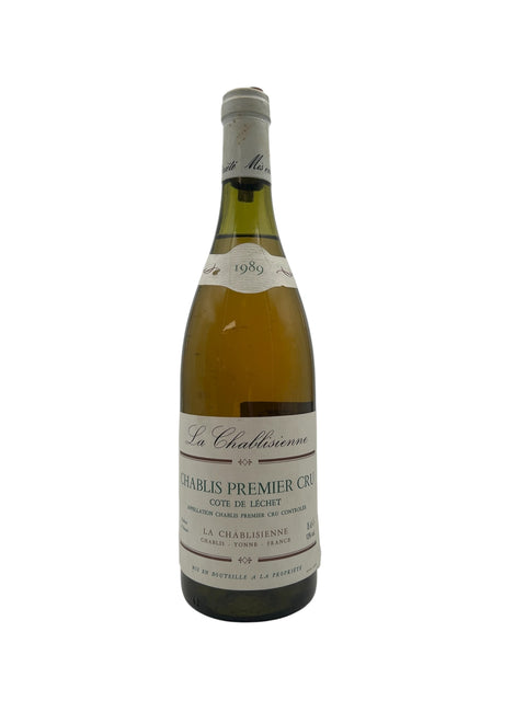 Flaske af Chablis Premier Cru Chablis La Chablisienne 1989