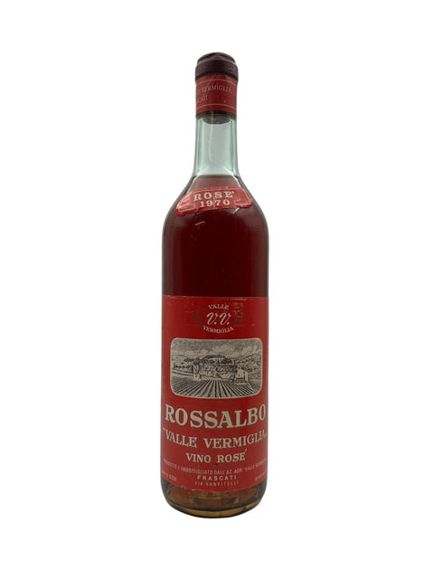 Rossalbo Valle Vermiglia 1970 rosévinflaske