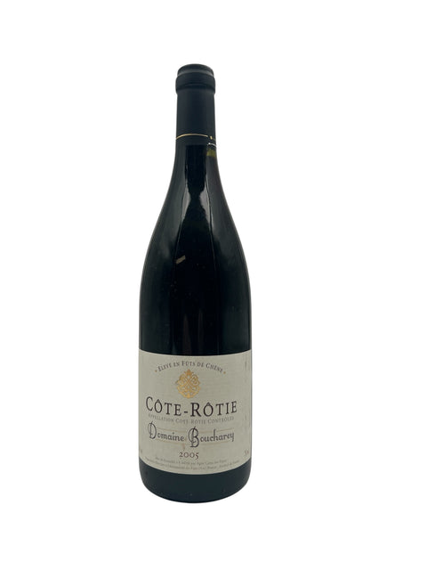 Flaske af Côte-Rôtie Domaine Bouchaud 2005 rødvin