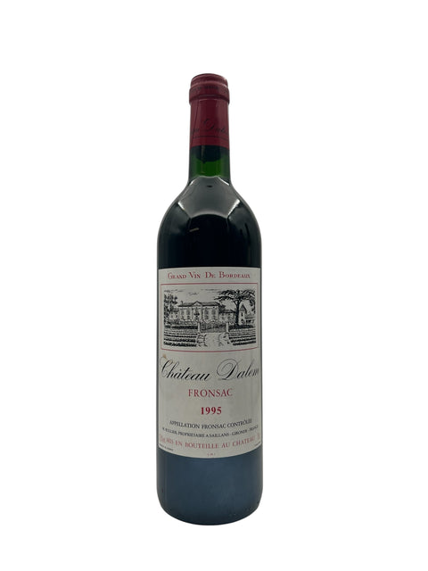 Flaske af Château Dalem Fronsac 1995 rødvin fra Bordeaux