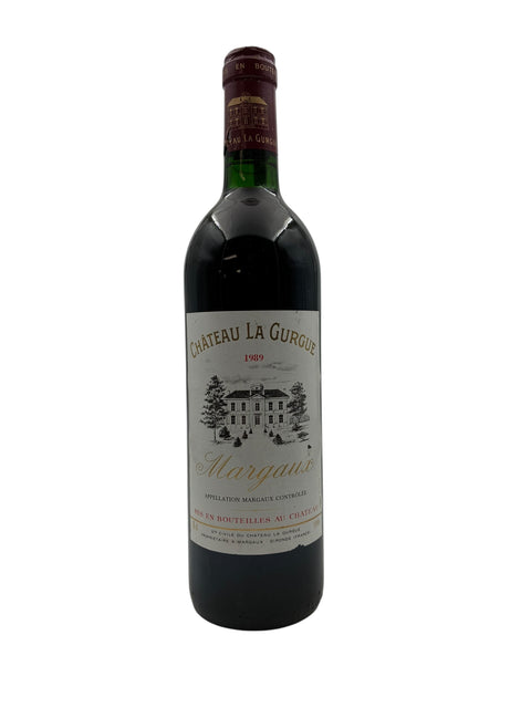Flaske af Margaux Chateau La Gurgue 1989 rødvin