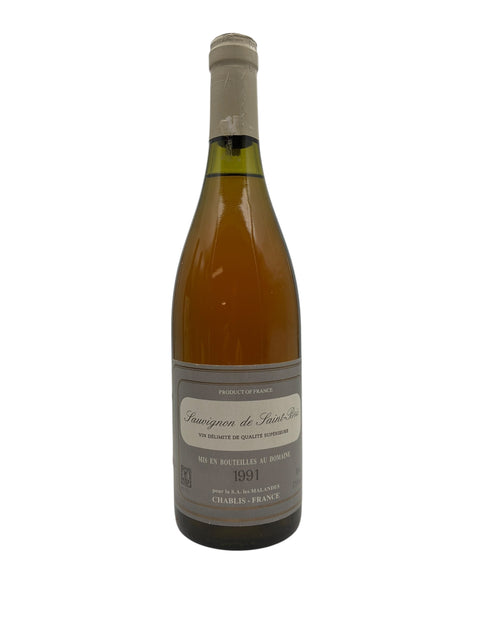 Flaske af Sauvignon de Saint-Bris Malandes 1991 hvidvin