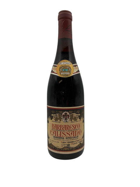 Flaske af Barbaresco Luigi Calissano 1968 rødvin