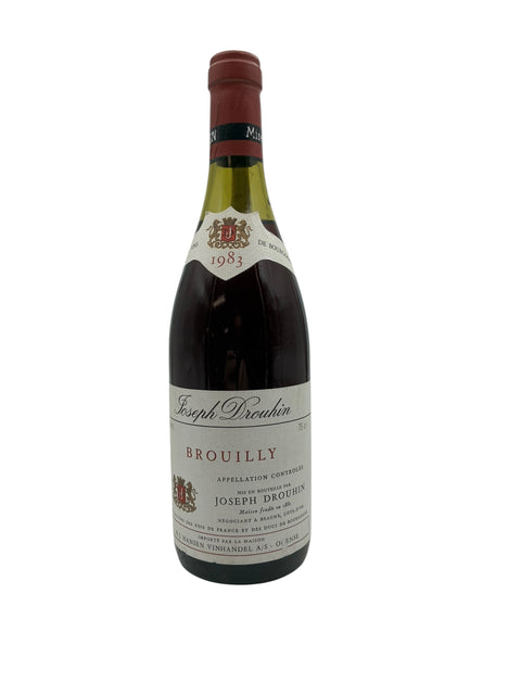 Brouilly Joseph Drouhin 1983 rødvin flaske