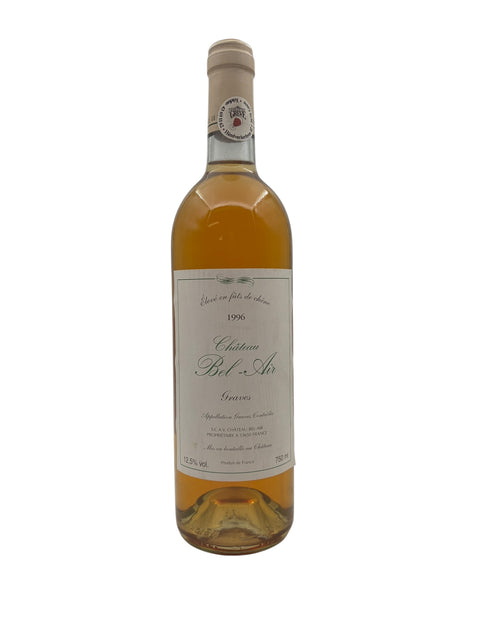 Flaske af Château Bel-Air 1996 hvidvin
