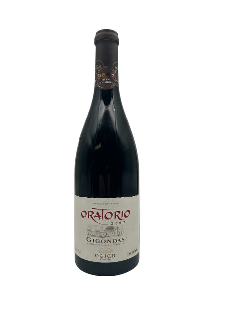 Flaske af Oratorio Ogier 2007 rødvin