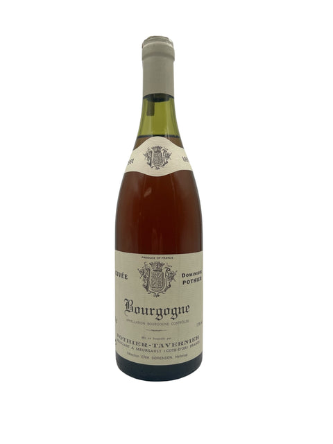 Flaske af Bourgogne Pothier-Tavernier 1986 rødvin