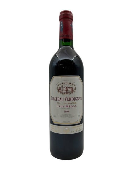 Flaske af Chateau Verdignan 1993 rødvin fra Haut-Médoc