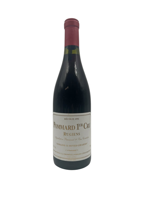 Flaske af Pommard Domaine Le Royer-Girardin 1992