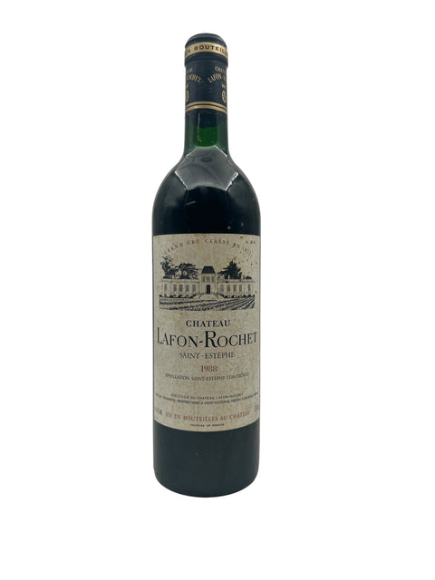 Flaske af Chateau Lafon-Rochet rødvin fra 1988