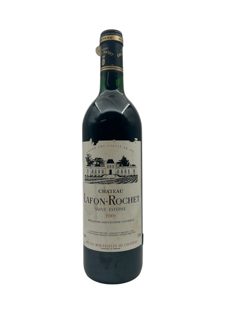 Flaske af Château Lafon-Rochet Saint-Estèphe 1989 rødvin