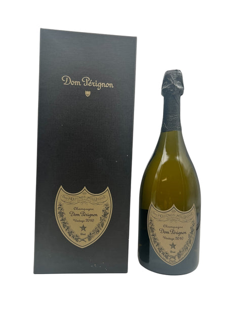 Flaska Dom Pérignon 2010 champagne med ask