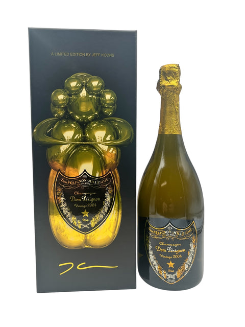 Dom Pérignon 2004 Champagneflaska med presentask av Jeff Koons