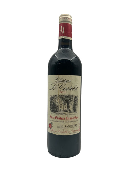 Château Le Castelot flaska rött vin Saint-Émilion Grand Cru 2015
