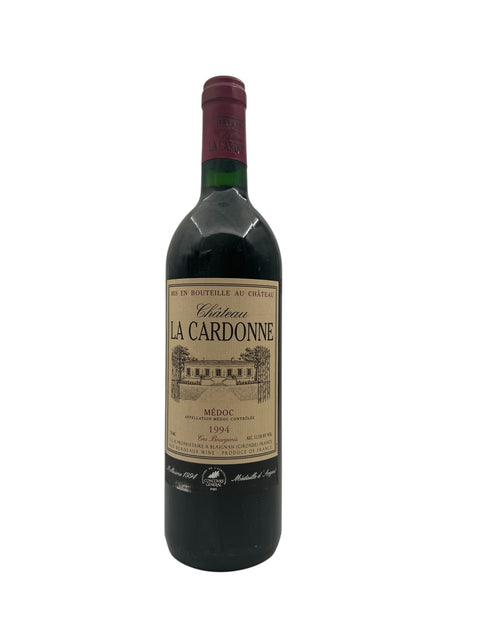 Bottle of Château La Cardonne 1994 Médoc red wine