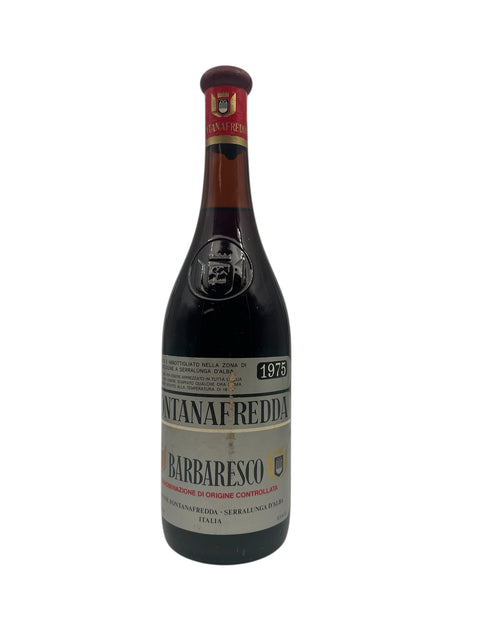 Flaske af Barbaresco Fontanafredda fra 1975