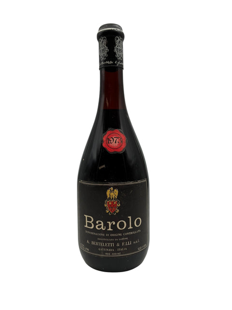 Flaske af Barolo A. Berteletti & F.lli årgang 1973