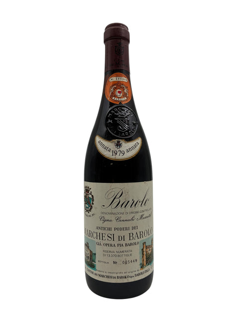 Flaske af Barolo Marchesi di Barolo 1979