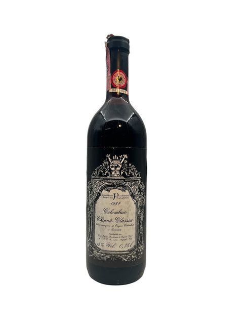 Flaske af Chianti Classico Colombaio 1984 rødvin