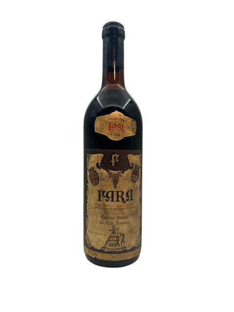 Fara Cantina Sociale 1981 rødvin fra Colli Novaresi
