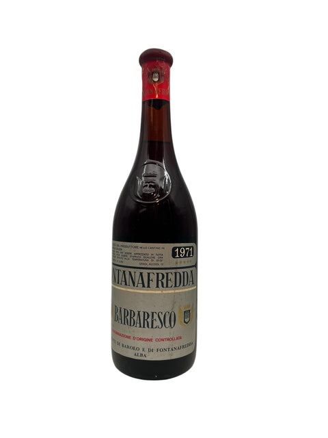 Barbaresco Fontanafredda 1971 - Italian red wine bottle
