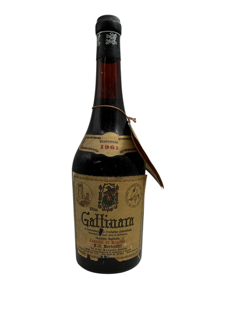Flaska Gattinara Castello di Lozzolo 1962
