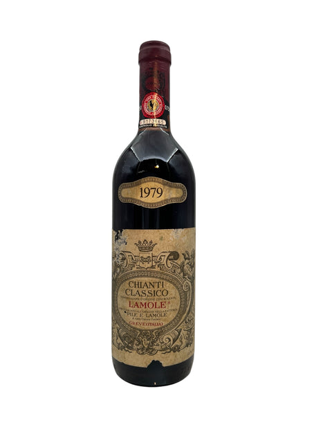 Flaska Chianti Classico Lamole 1979 rött vin