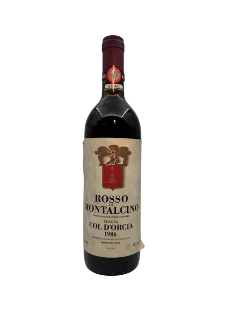 Flaska Rosso di Montalcino Tenuta Col d'Orcia 1986
