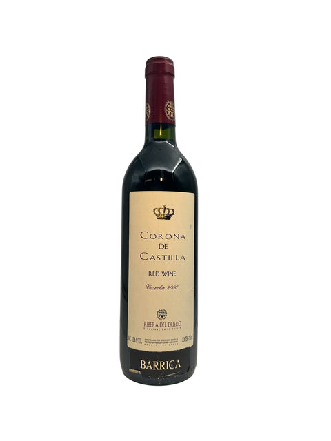 Corona de Castilla Barrica 2000 bottle of red wine