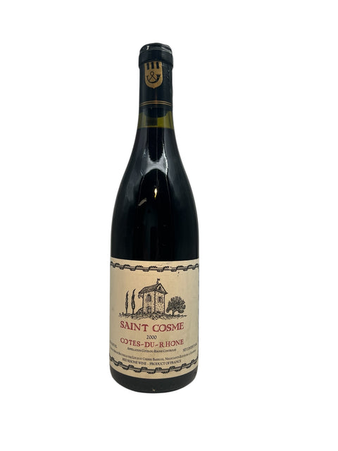 Flaske af Saint Cosme Côtes-du-Rhône 2000 rødvin