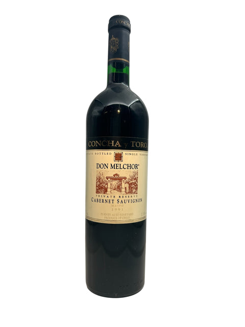 Don Melchor Concha y Toro 1991 rødvin flaske