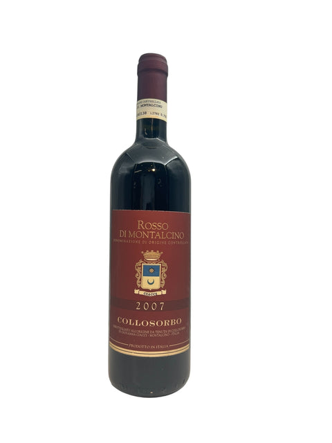 Bottle of Rosso di Montalcino Collosorbo 2007 red wine