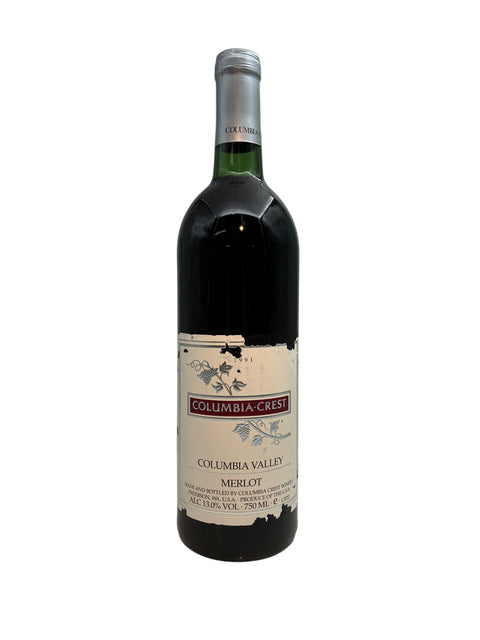 Flaske af Merlot Columbia Crest 1991