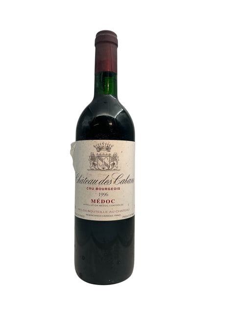 Flaske Château des Cabans 1996 rødvin fra Médoc