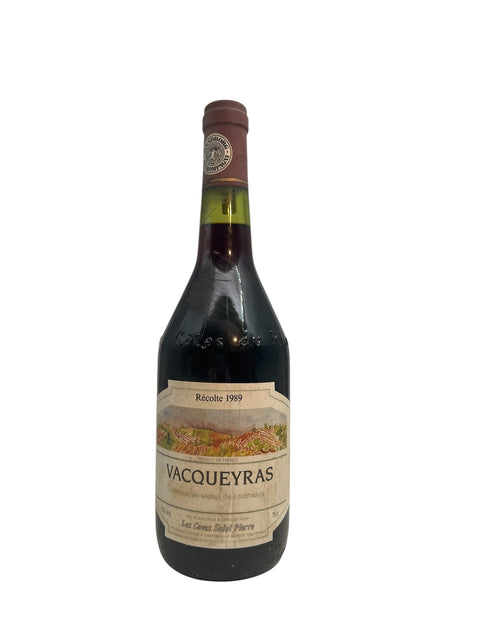 Vacqueyras Les Caves Saint Pierre 1989 flaske