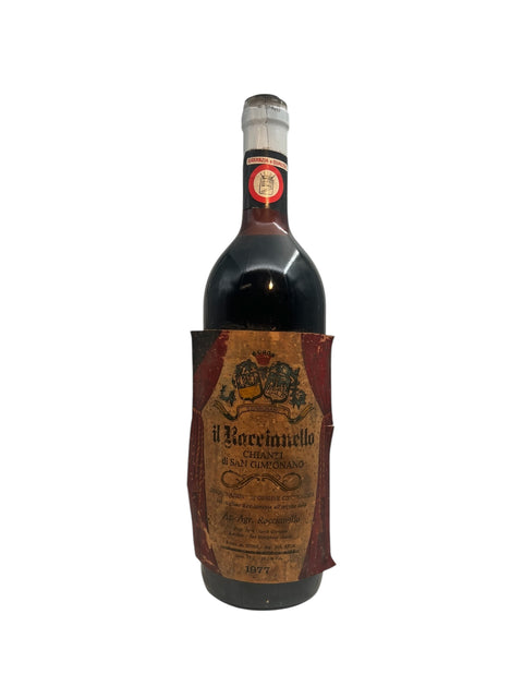 Eine Flasche Il Roccinello Chianti 1977 von Az Agricola Roccinello