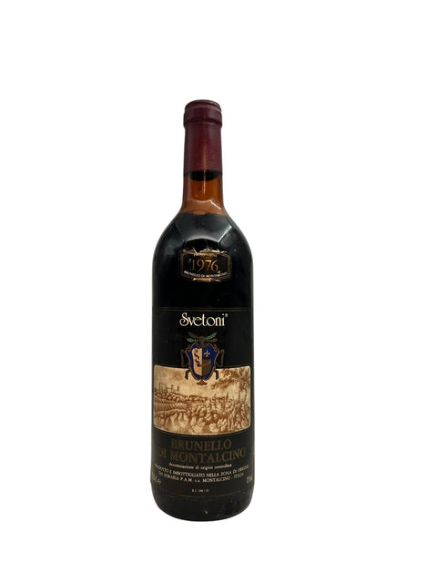 Bottle of Brunello di Montalcino Svetoni 1976