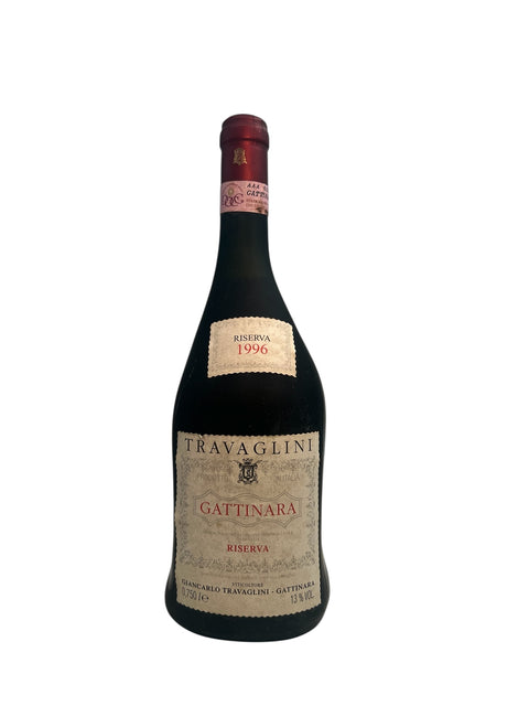 Bottle of Gattinara Travaglini 1996 red wine
